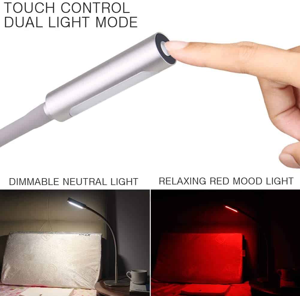 Bedside Reading Light with Ambient Options 2