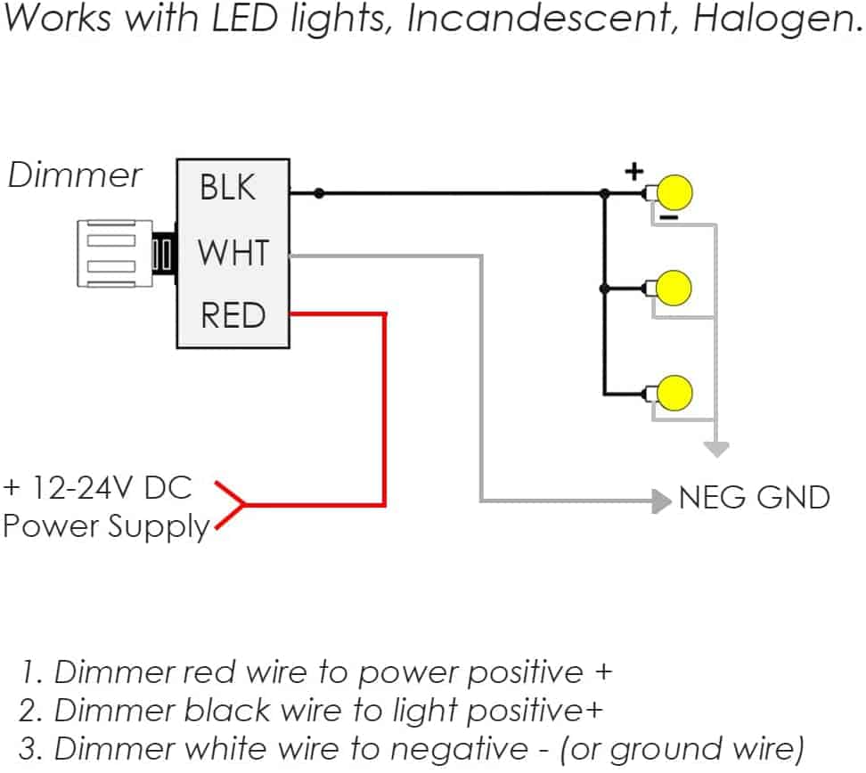 2 swithch with dimmer for led lights